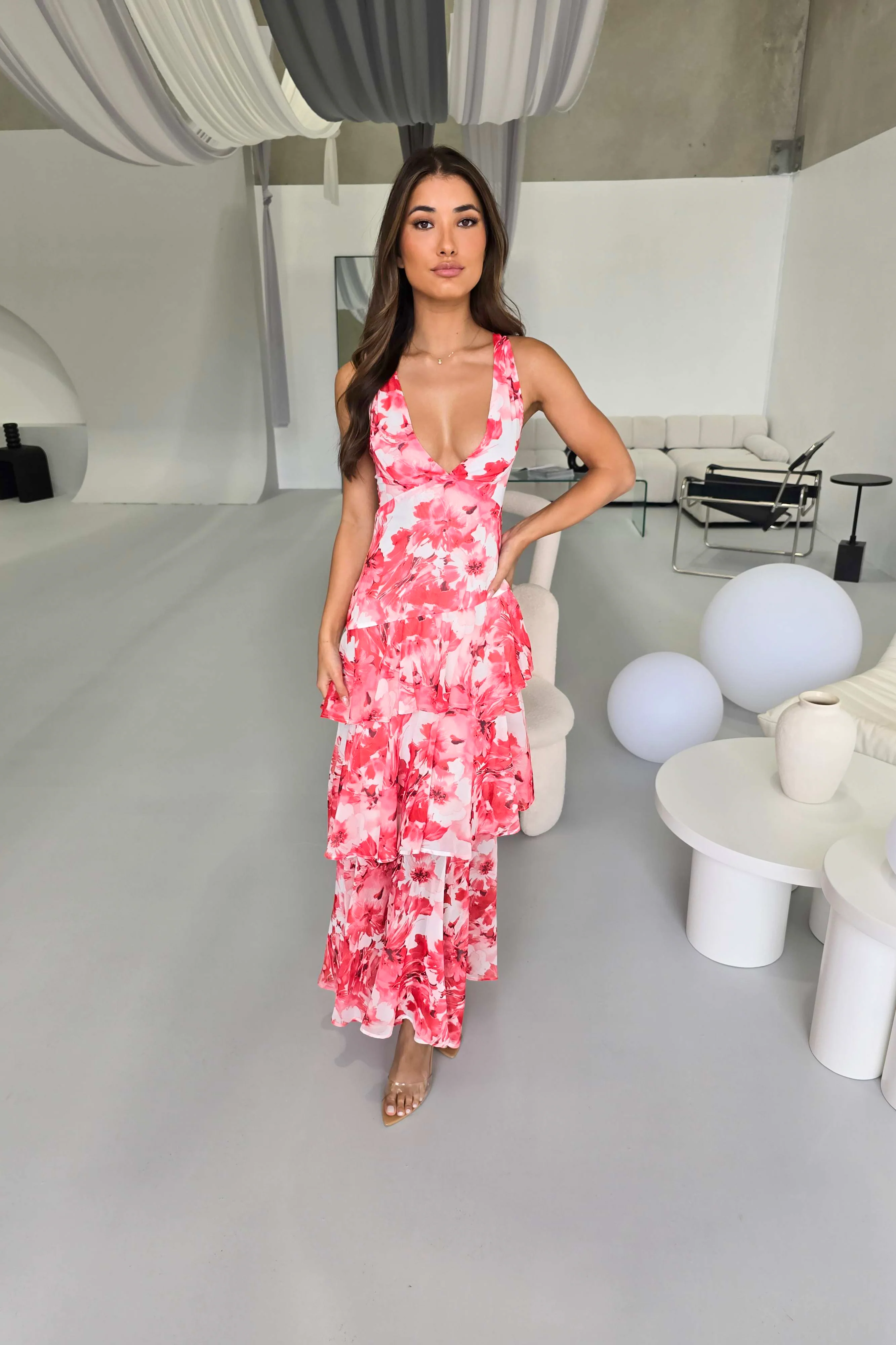 Elegant Floral Maxi Dress