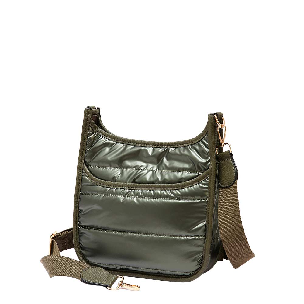 Elegant Black Nylon Shoulder Bag
