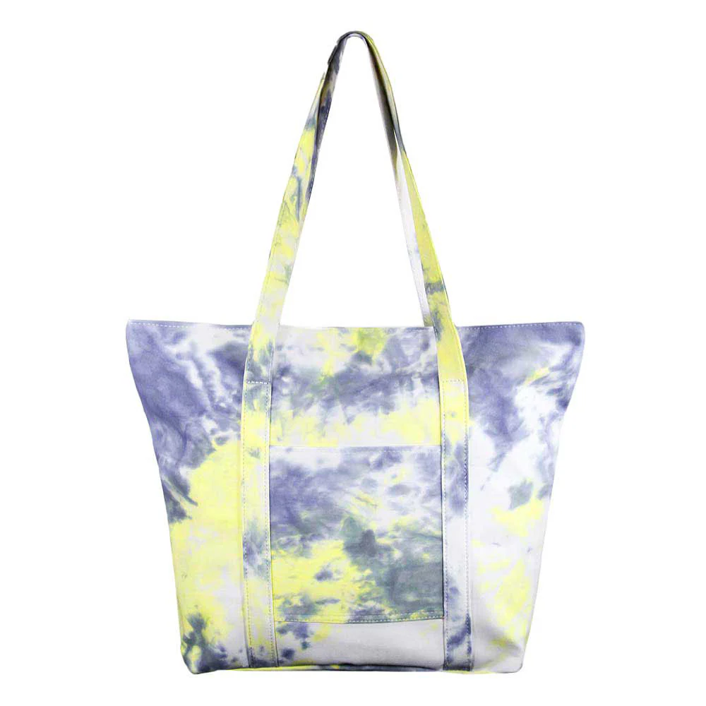 Stylish Blue Tie-Dye Tote Bag