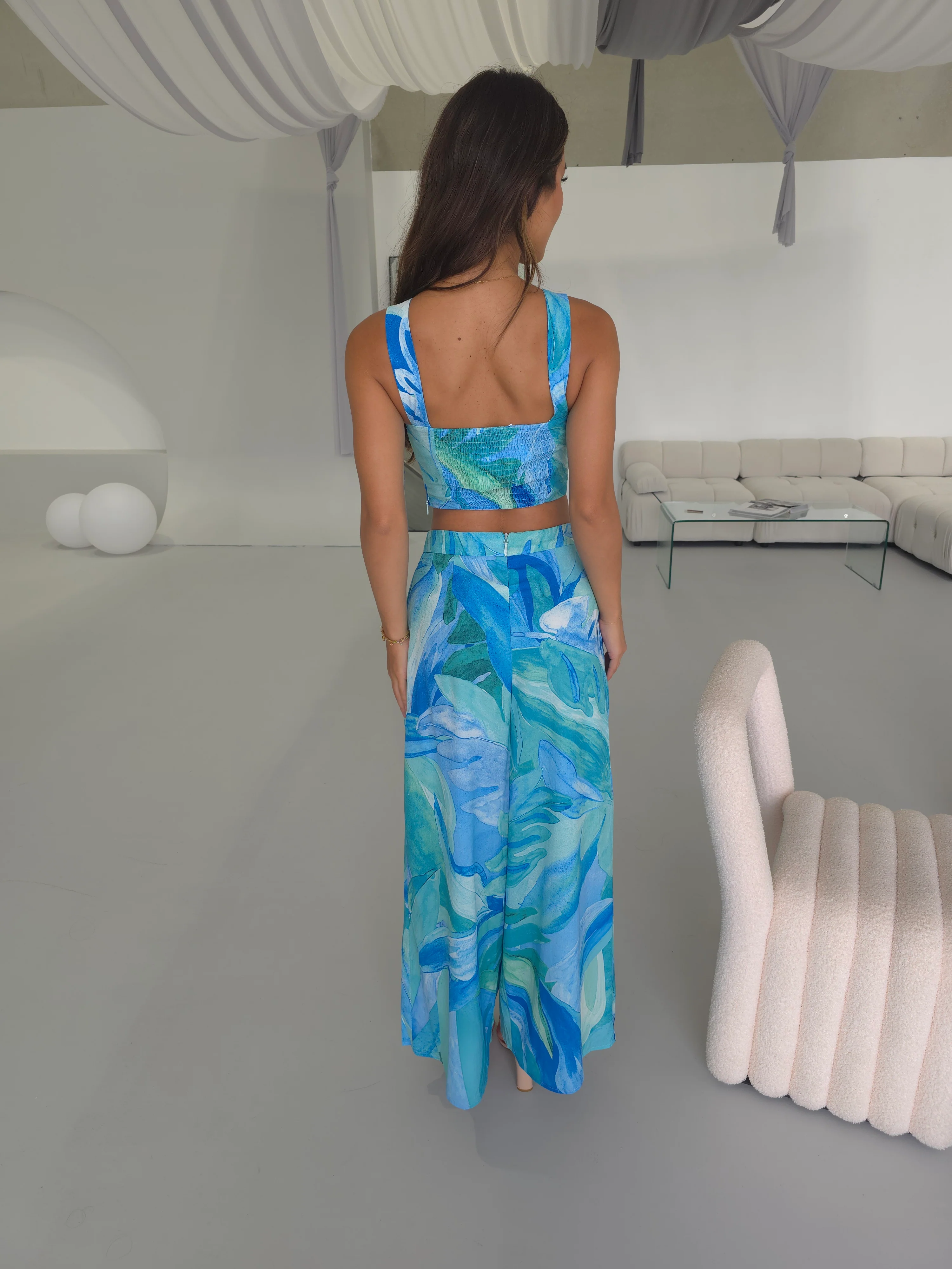 Stylish Ocean Bliss Two-Piece Set
