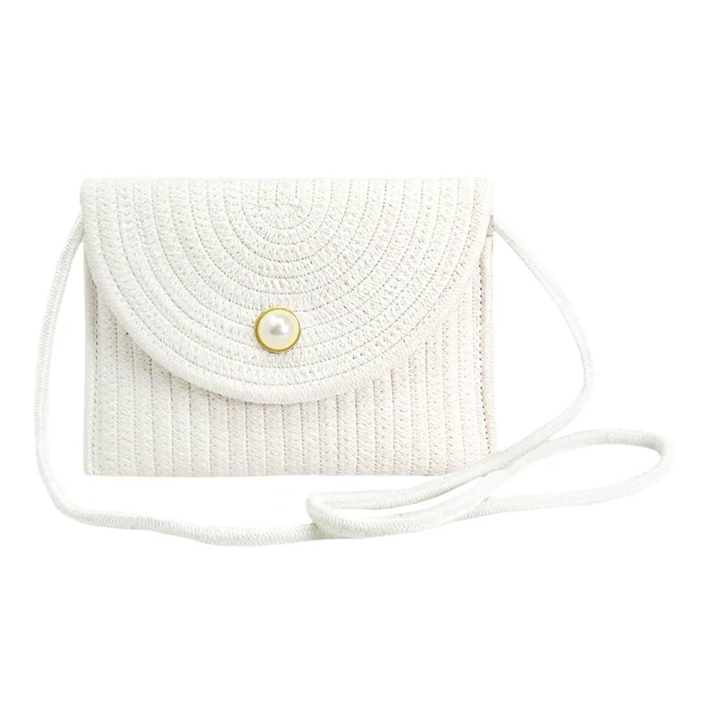 Chic Straw Crossbody Bag