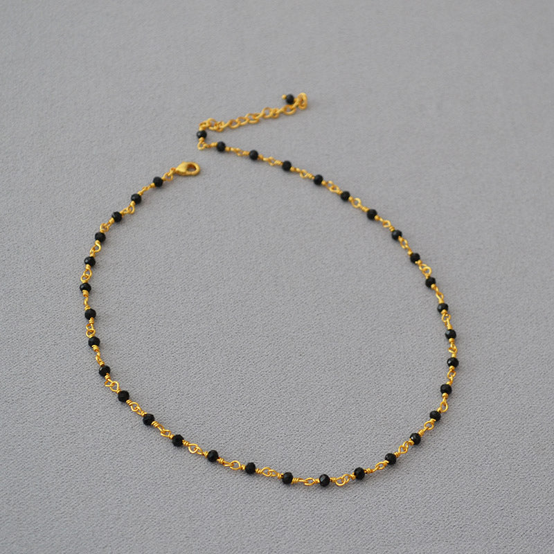 Elegant Beaded Chain Necklace