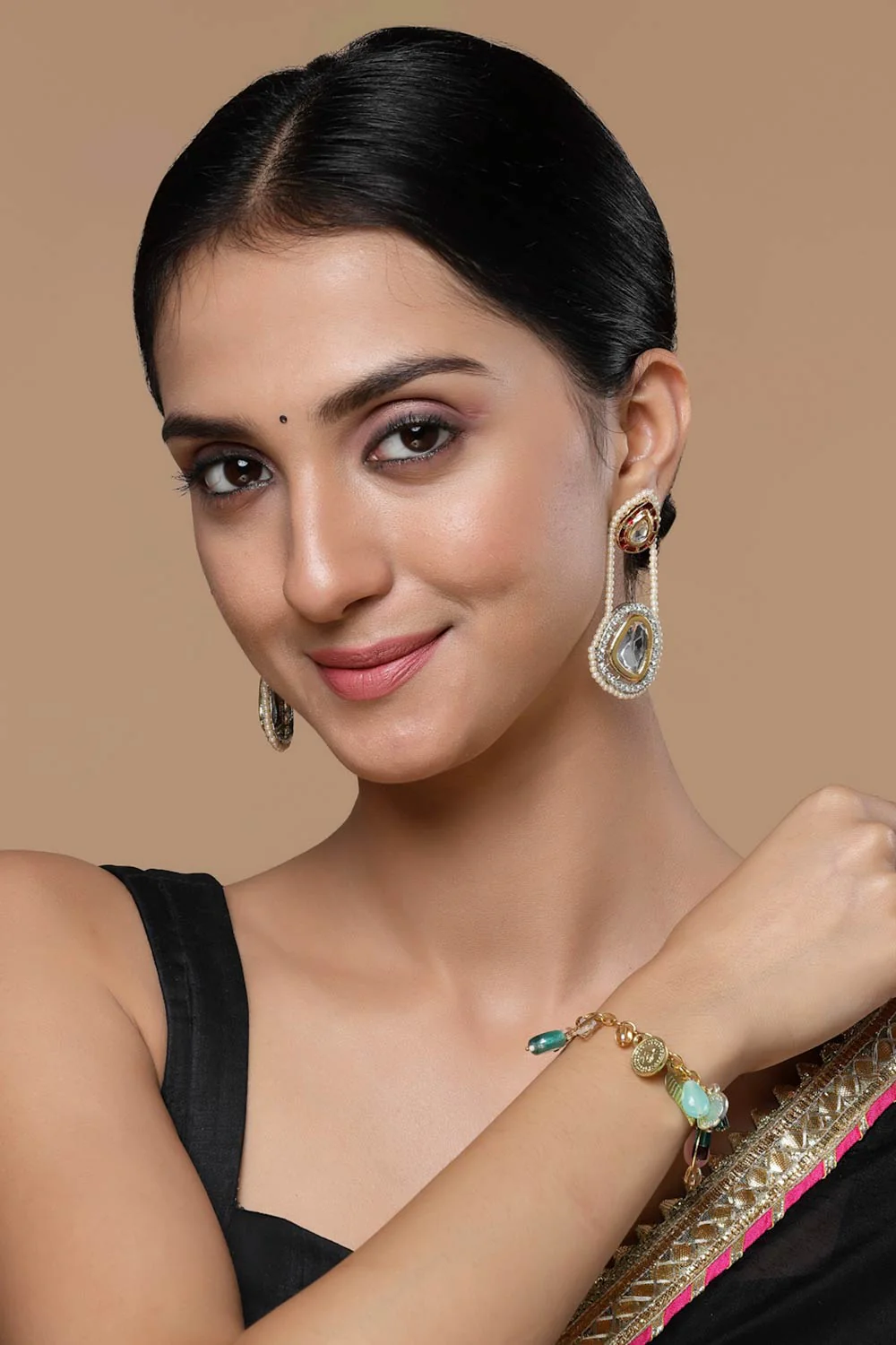 Elegant Beaded Charm Bracelet