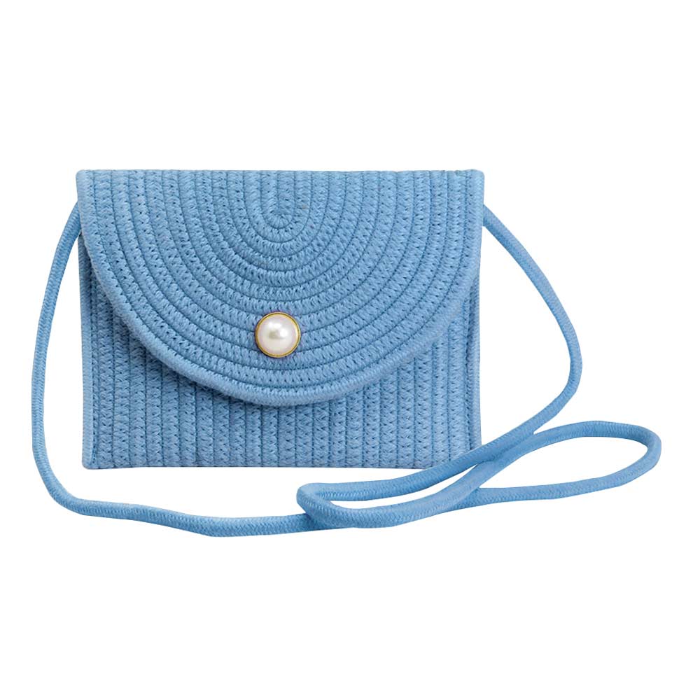 Chic Straw Crossbody Bag